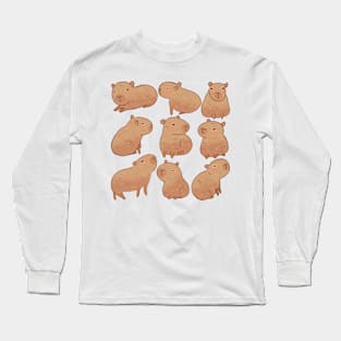 Capybara stack Long Sleeve T-Shirt